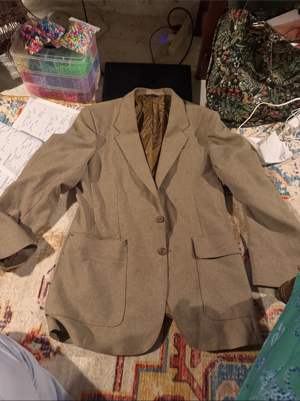 Vintage Men's Levi Tan Blazer Jacket